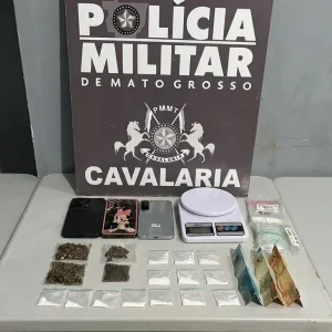 Mulher é presa com drogas e diz integrar facção em Nova Mutum