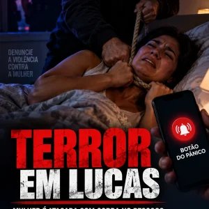 Terror na madrugada: Mulher acorda com corda no pescoço após ex invadir casa em Lucas do Rio Verde