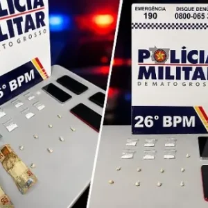 PM aborda cinco pessoas e apreende porções de drogas em Nova Mutum/MT