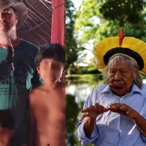 Leonardo DiCaprio faz visita restrita ao Cacique Raoni em MT após sequência de internações