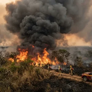 Bombeiros combatem 20 incêndios florestais em 16 municípios de Mato Grosso; estado registra 152 focos de calor
