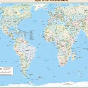Novo mapa-múndi corrige tamanho da África, América do Sul e Ásia
