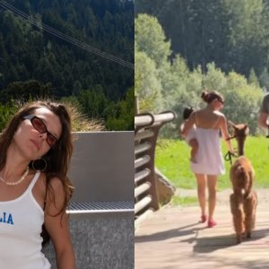 Millie Bobby Brown abre álbum de fotos com filha e Jake Bongiovi na Itália