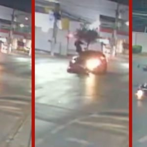 Vídeo: carro de luxo atropela motociclista antes de entregador morrer