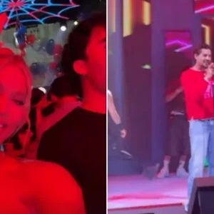 Virginia curte show de Zé Felipe e combina roupa com ex em festa do filho