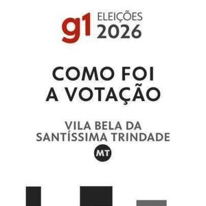 59ª Ciretran, 25ª zona eleitoral: resultado da votação em Vila Bela da Santíssima Trindade (MT) no 1º turno