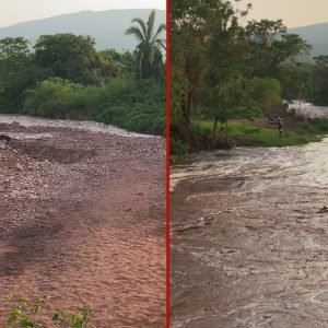 VÍDEO: cabeça d’água transforma área seca em rio em menos de um minuto