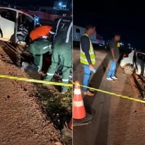 FATAL|: Acidente entre Fiat Pálio e carreta deixa 3 mortos em rodovia de MT
