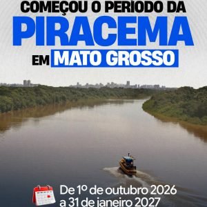 ATENÇÃO, PESCADORES! 

O período de defeso da Piracema em Mato Grosso começou no…