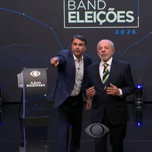 Debate tem gritaria e interrupção nas considerações finais de Lula e Flávio