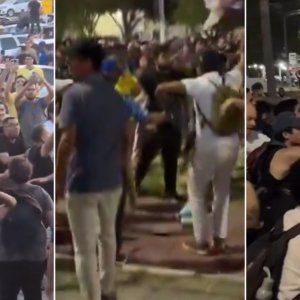 Vídeo: Manifestação contra Lula termina em briga generalizada na UFRN