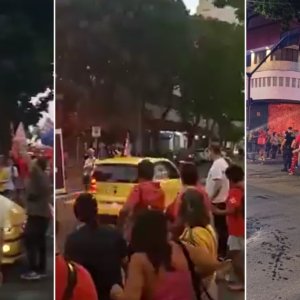 Motorista é preso após atropelar manifestante durante ato pró-Lula em BH