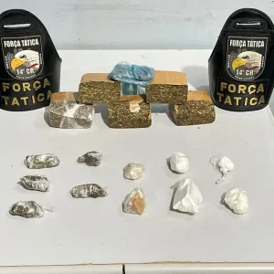 Força Tática prende jovem de 21 anos e apreende maconha e cocaína em Nova Mutum