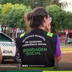 Ação integrada encaminha pessoas em situação de rua para atendimento social em Nova Mutum