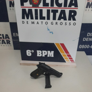 Polícia Militar prende homem por posse irregular de arma em Cáceres