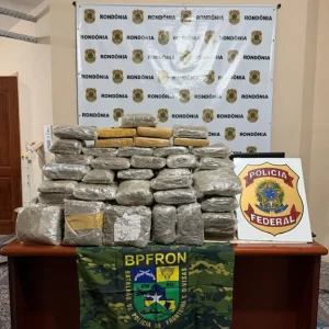 PF atua na apreensão de 103 kg de skunk em Rondônia