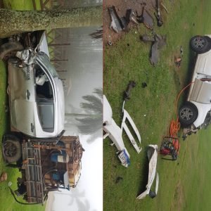 Homem morre e outro fica ferido em acidente com três veículos na MT-251