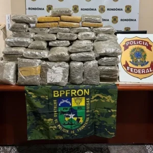 PF apreende 103,9 kg de skunk e prende dois homens em Rondônia