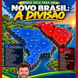 Prefeito de MT publica 2 mapas errados ao tentar dividir país após resultado das eleições
