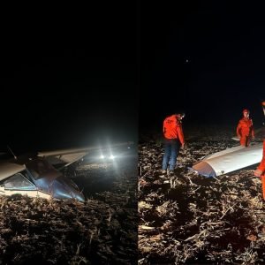 Bombeiro de folga ajuda vítimas após avião cair em área rural de MT
