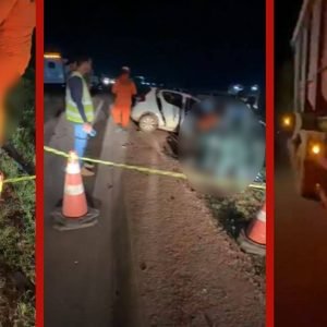 Três pessoas morrem após carro atingir lateral de carreta na MT-242