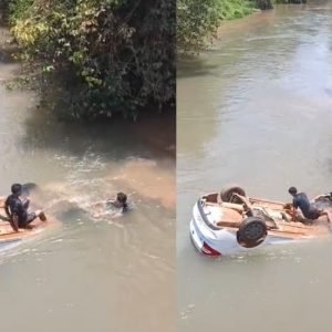 Criança de 1 ano se afoga e é entubada após carro cair de ponte em Sorriso (MT)